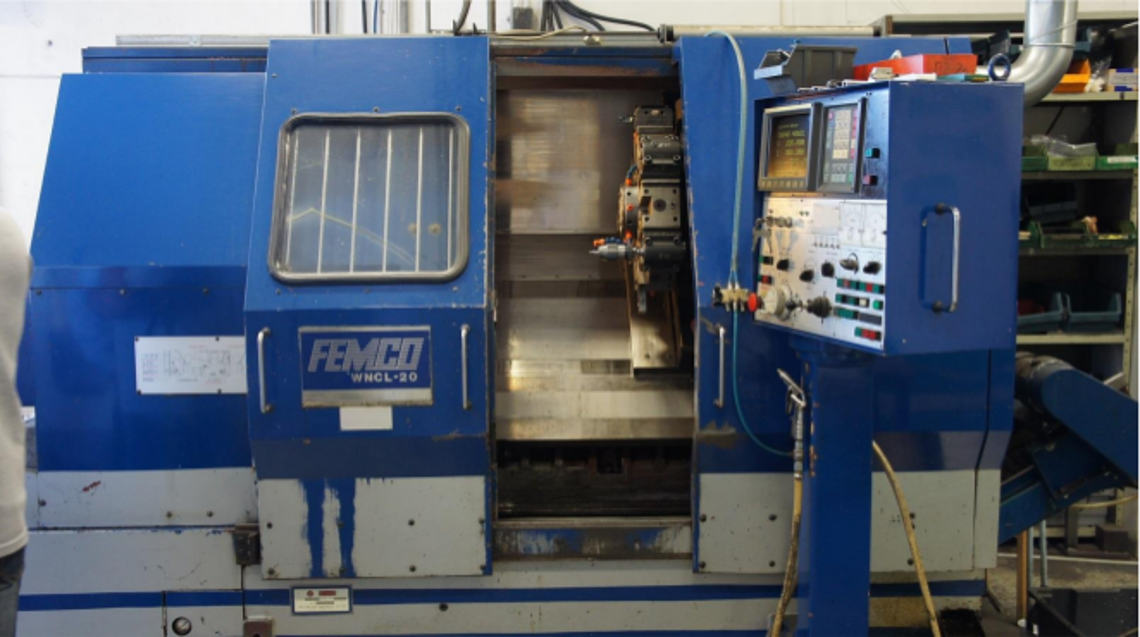 used Turning Center Femco Fanuc 0 T - 1990 imported from europe second hand machine for sale by europea engineering works coimbatore tamilnadu india